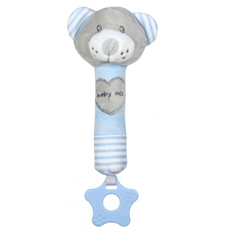 Jucarie de plus BabyMix Ursulet STK19392BB, Albastru