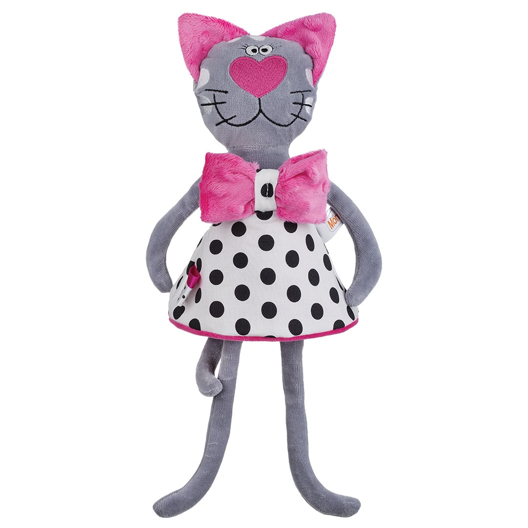 Jucarie de plus 35 cm Mini Junior Pisica 963, Multicolor