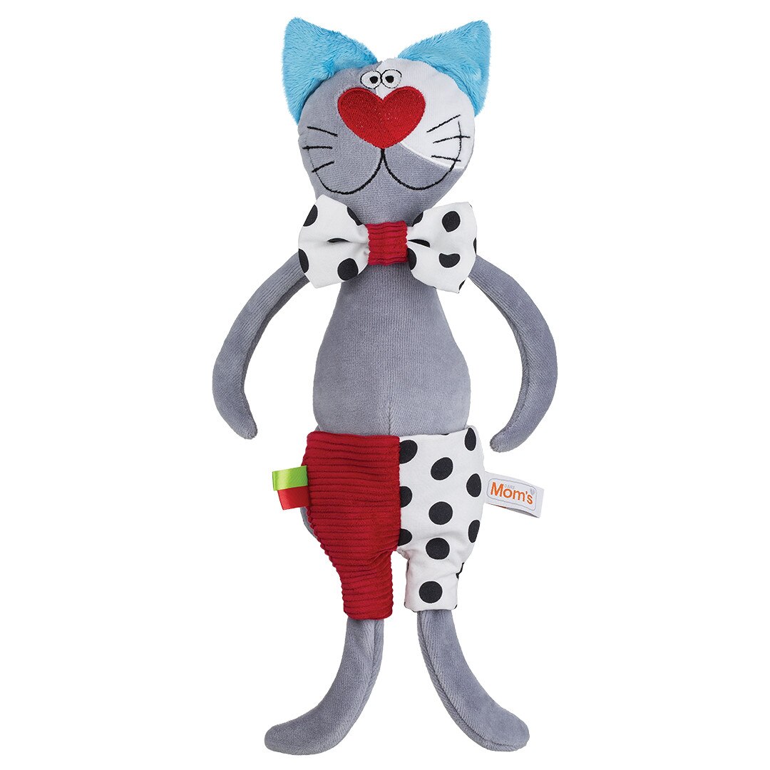 Jucarie de plus 35 cm Mini Junior Pisica 962M, Multicolor