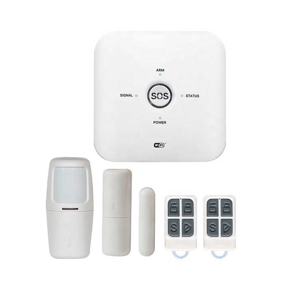 Sistem de alarma wireless PNI SafeHome PT500 Wifi GSM 4G cu monitorizare si alerta prin Internet, SMS, apel vocal, aplicatie mobil Tuya Smart, integrare in scenarii si automatizari smart cu alte produse compatibile Tuya, Alexa si Google Assistant