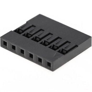 Conector Dupont Mama 6 Pini, set 10 bucati Conector Dupont Mama 6 Pini, set 10 bucati