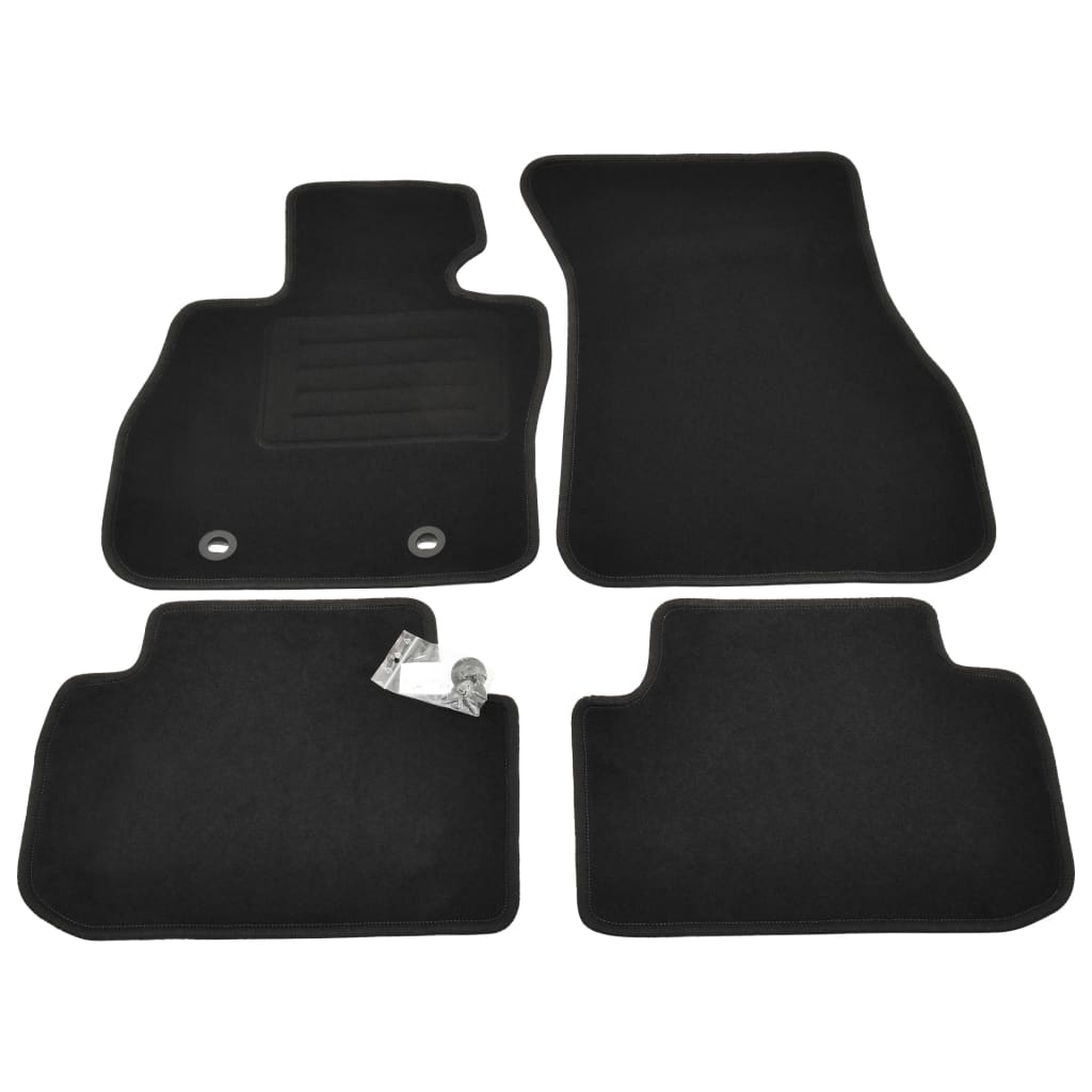 Set de 4 covorase auto pentru BMW F40 seria 1, vidaXL, Tesatura, 550 g/m², Gri