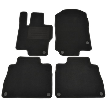 Set de 4 covorase auto pentru Mercedes-Benz GLE (W167), vidaXL, Tesatura, 550 g/m², Gri Set de 4 covorase auto pentru Mercedes-Benz GLE (W167), vidaXL, Tesatura, 550 g/m², Gri