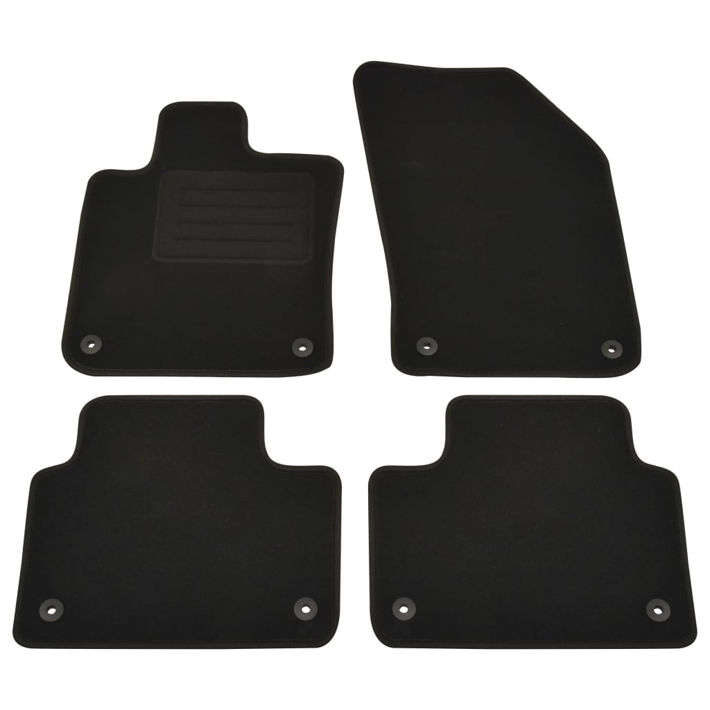 Set de 4 covorase auto pentru Volvo S60, vidaXL, Tesatura, 550 g/m², Gri
