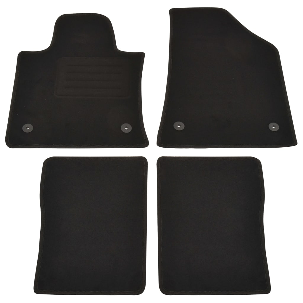 Set de 4 covorase auto pentru SsangYong Korando, vidaXL, Tesatura, 550 g/m², Gri