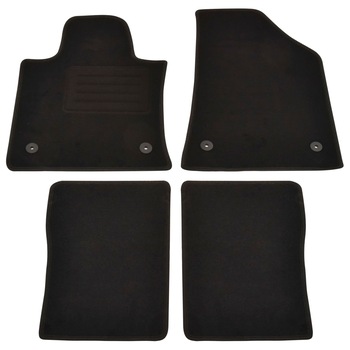 Set de 4 covorase auto pentru SsangYong Korando, vidaXL, Tesatura, 550 g/m², Gri Set de 4 covorase auto pentru SsangYong Korando, vidaXL, Tesatura, 550 g/m², Gri
