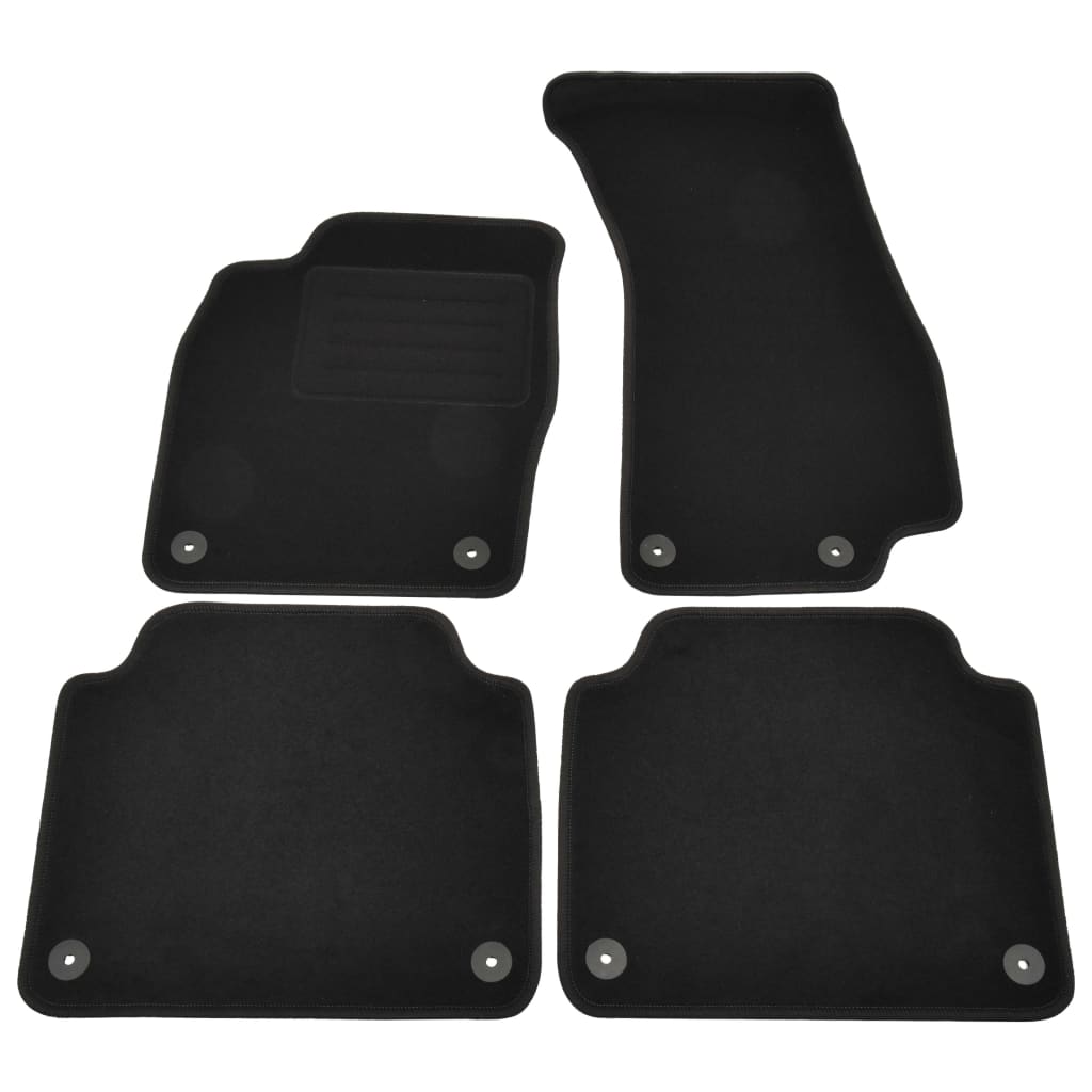 Set de 4 covorase auto pentru Audi A8, vidaXL, Tesatura,550 g/m²Gri