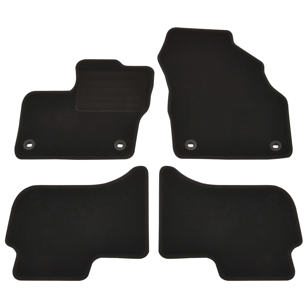 Set de 4 covorase auto pentru Toyota Mirai FCV, vidaXL, Tesatura, 550 g/m², Gri