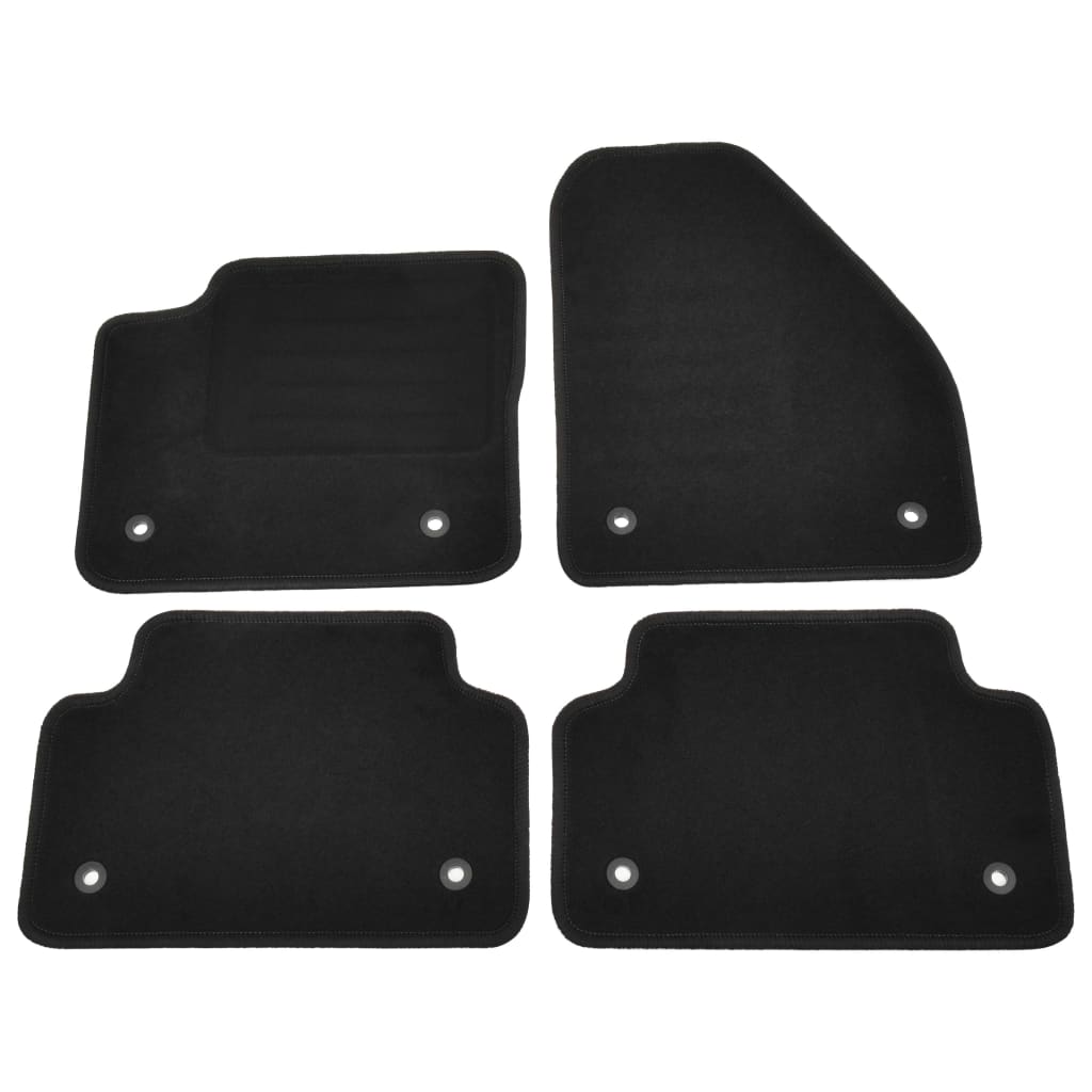 Set de 4 covorase auto pentru Jaguar E-Pace (X540), vidaXL, Tesatura, 550 g/m², Gri