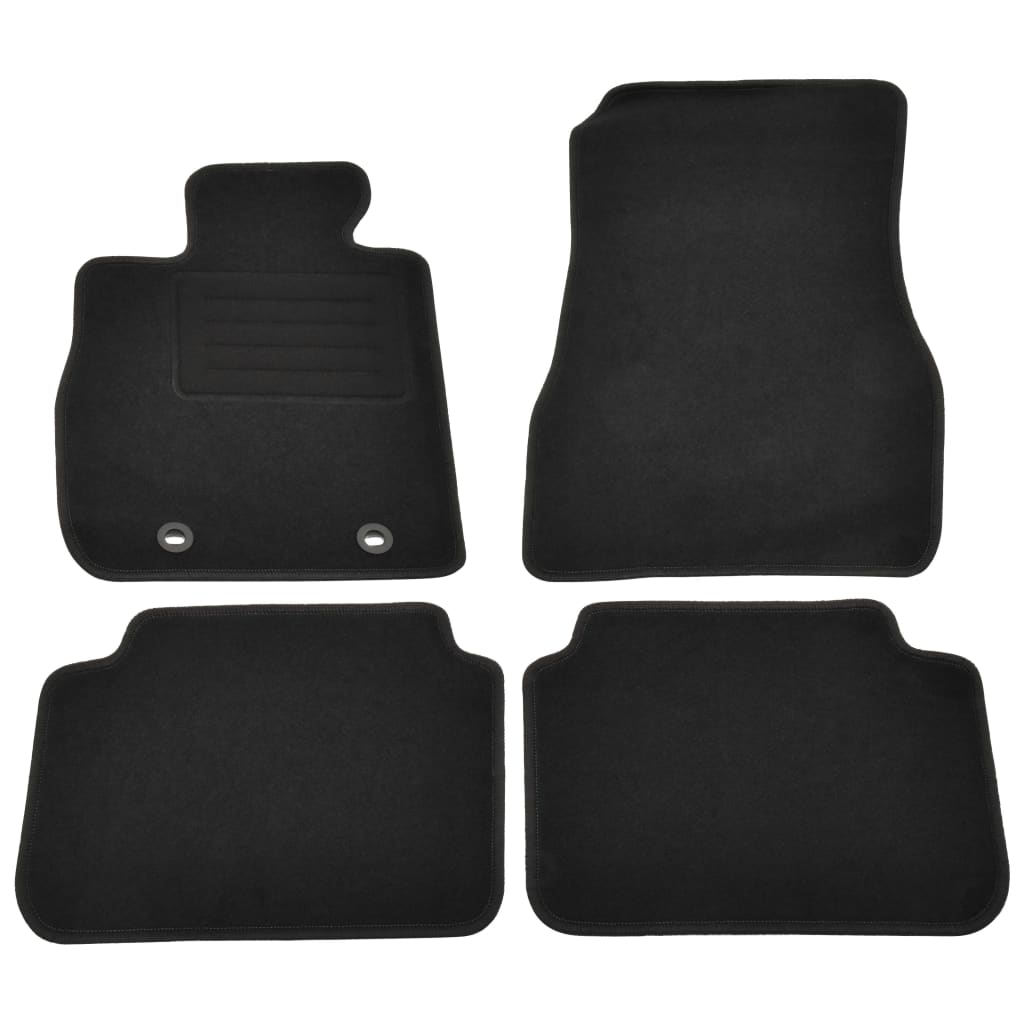 Set de 4 covorase auto pentru BMW G16 (Gran Coupe, seria 8), vidaXL, Tesatura, 550 g/m², Gri