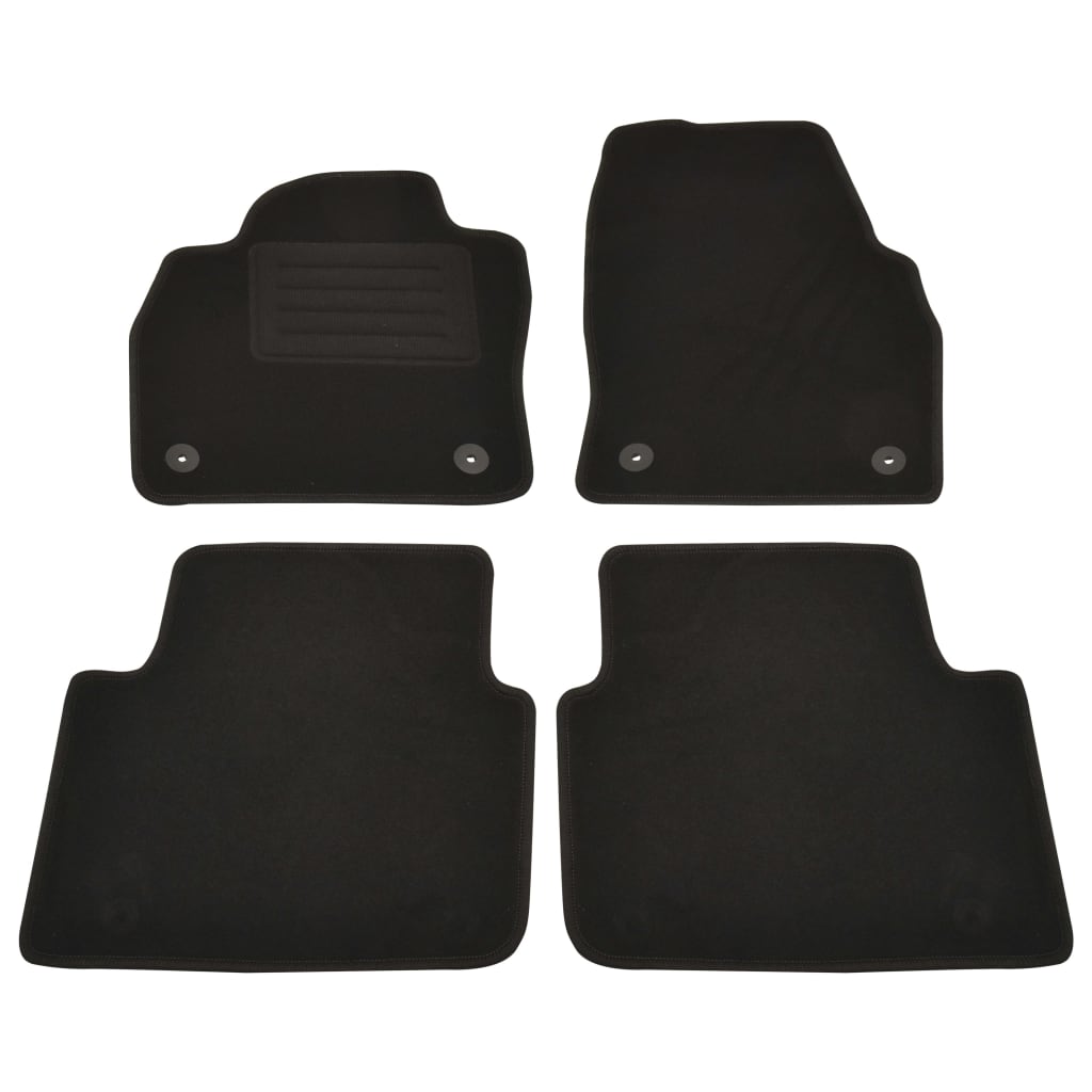 Set de 4 covorase auto pentru Skoda Scala, vidaXL, Tesatura, 550 g/m², Gri