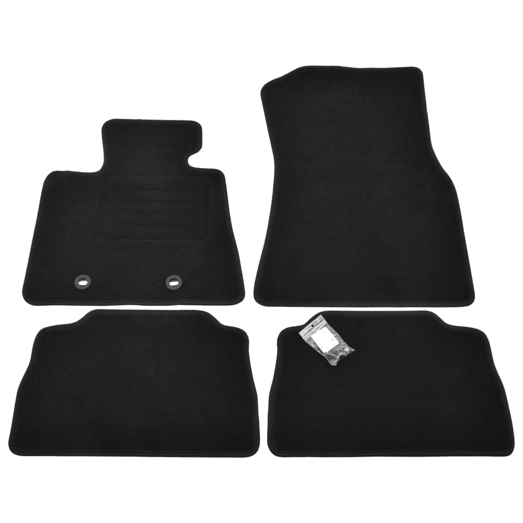 Set de 4 covorase auto pentru BMW G06 (X6), vidaXL, Tesatura, 550 g/m², Gri