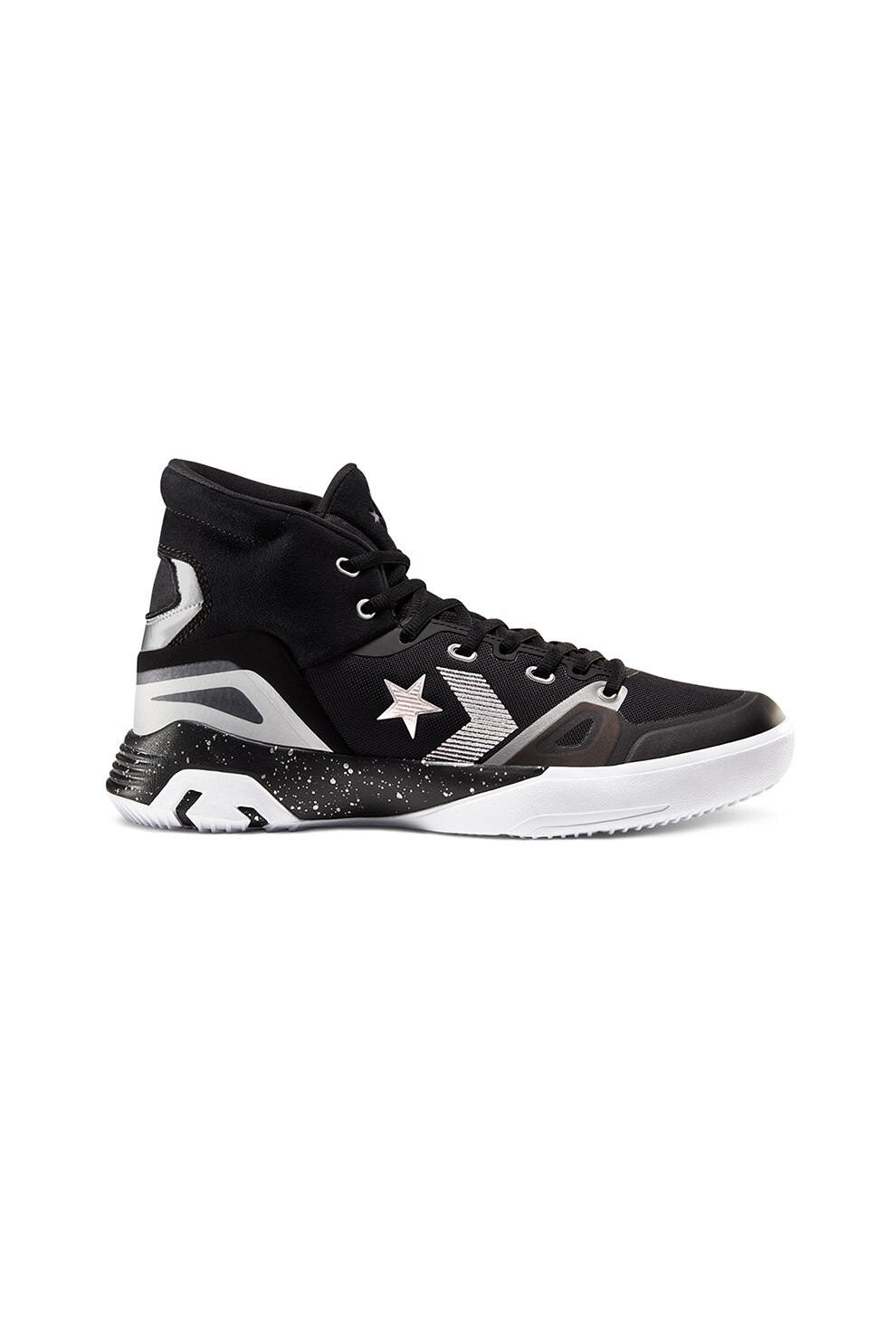 Converse, Pantofi sport mid-high ERX G4, Negru/Argintiu, 11