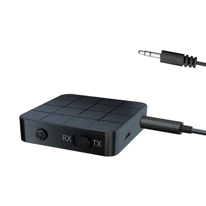 Bluetooth 5.0 audio adó-vevő adapter RX - TX mód, audio eszközökhöz