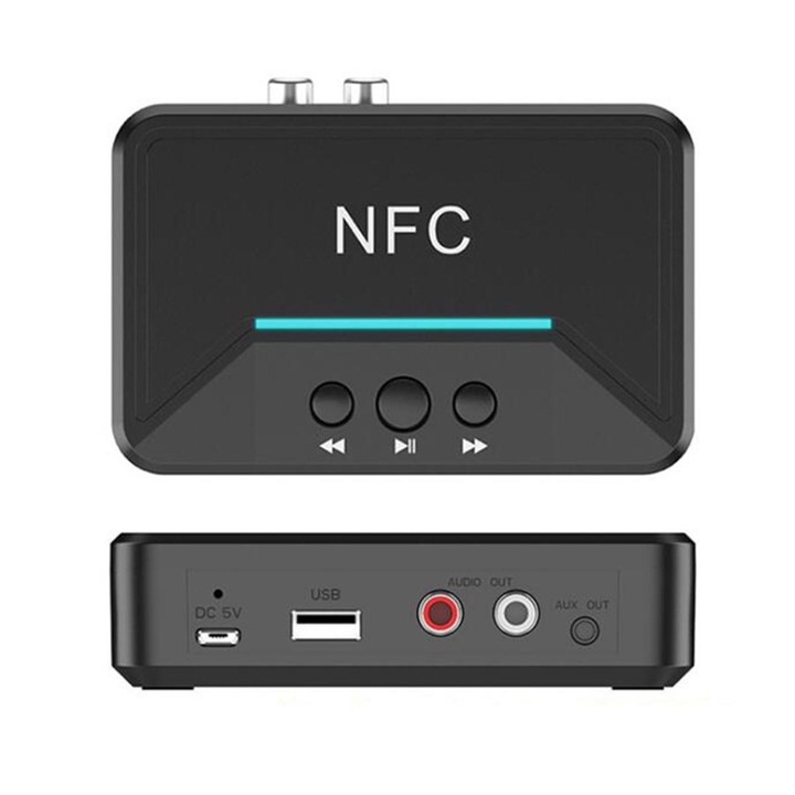 Bluetooth 5.0 audio vevő adapter NFC-vel