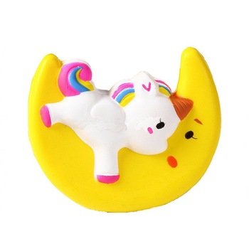 Jucarie Squishy Big Jumbol, parfumata, 18 x 15 cm, semiluna cu unicorn, multicolora Jucarie Squishy Big Jumbol, parfumata, 18 x 15 cm, semiluna cu unicorn, multicolora