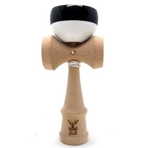 Kendama Ball Originala Alba Cu O Dunga Neagra Subtire
