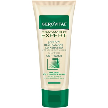 Sampon Gerovital Tratament Expert revitalizant cu keratina Co-Wash, 2 in 1, 150 ml Sampon Gerovital Tratament Expert revitalizant cu keratina Co-Wash, 2 in 1, 150 ml