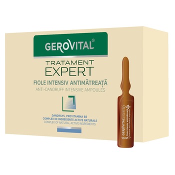 Fiole Gerovital Tratament Expert intensiv antimatreata, 10 buc x 10 ml Fiole Gerovital Tratament Expert intensiv antimatreata, 10 buc x 10 ml