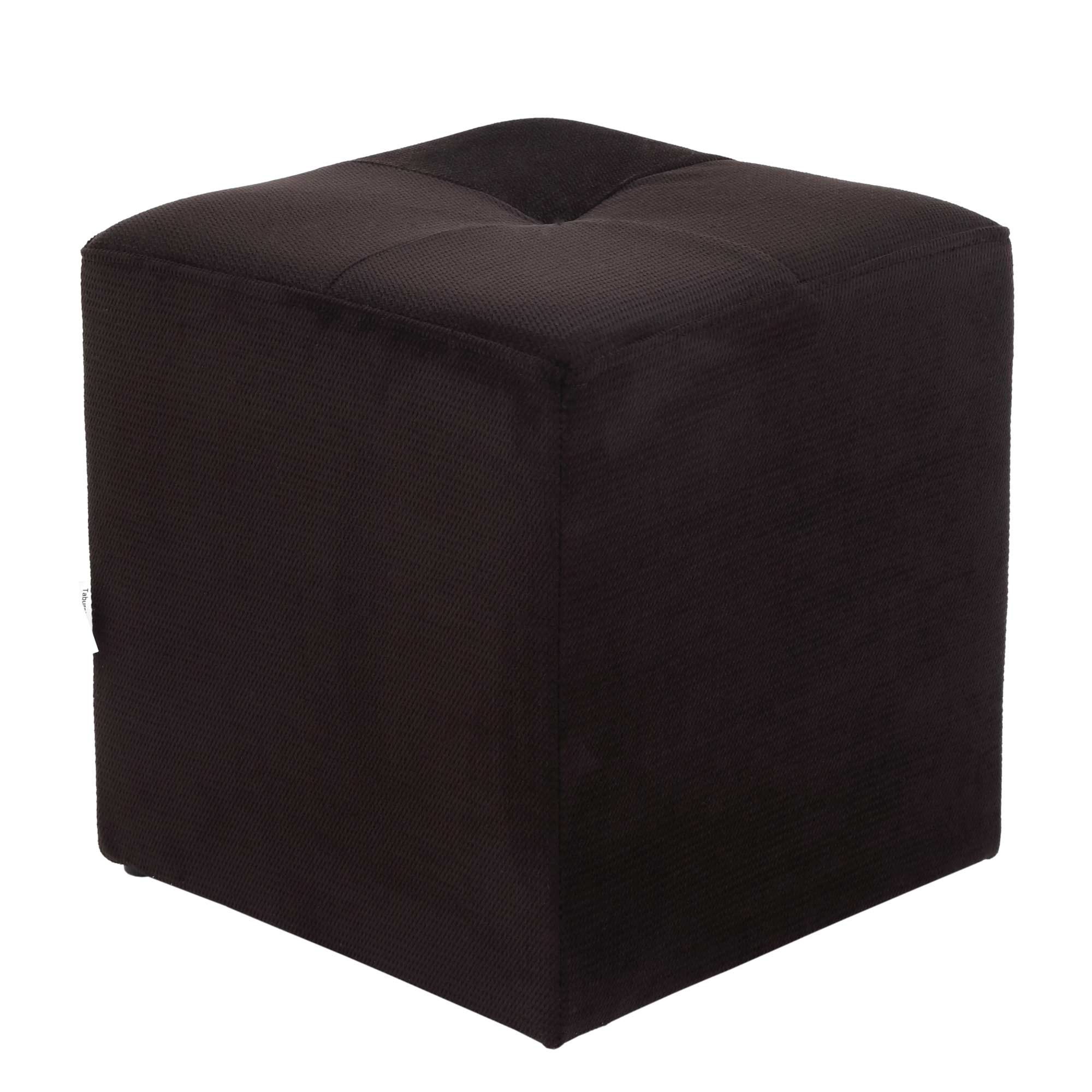 Taburet Cool, stofa Diamond Negru