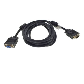 Cablu monitor, Lanberg 42876, VGA tata la VGA mama , 15 pini, de prelungire, lungime 3 m, dubla ecranare cu miez de ferita, negru Cablu monitor, Lanberg 42876, VGA tata la VGA mama , 15 pini, de prelungire, lungime 3 m, dubla ecranare cu miez de ferita, negru