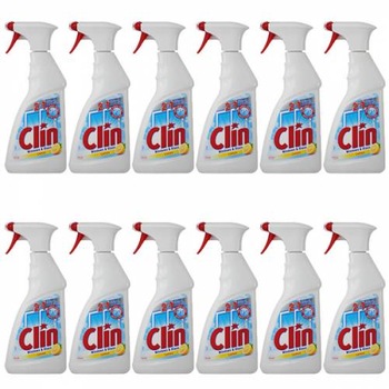 Pachet 12 bucati - Clin Lemon Solutie pentru curatat geamuri cu pulverizator Cu parfum de lamaie 12 x 500ml Pachet 12 bucati - Clin Lemon Solutie pentru curatat geamuri cu pulverizator Cu parfum de lamaie 12 x 500ml