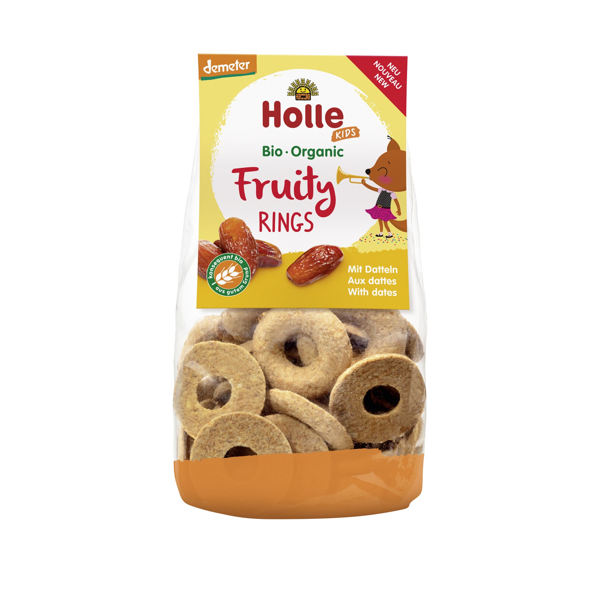 Biscuiti Holle Bio, din spelta si curmale 125g