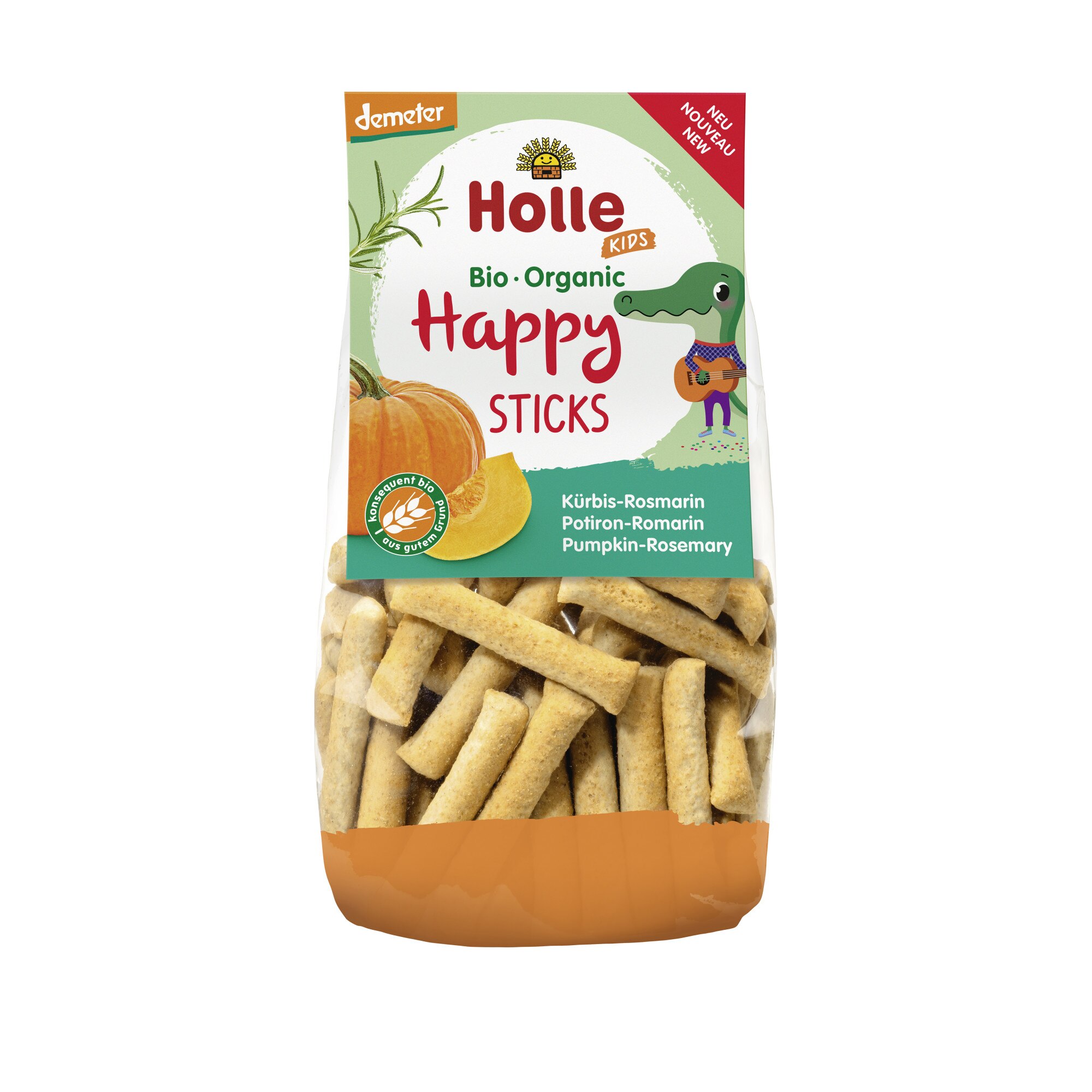 Sticks-uri Holle Bio cu dovleac si rozmarin 100g
