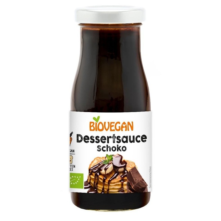 Sos de ciocolata pentru desert FARA GLUTEN bio, 150ml, Biovegan