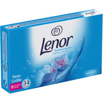 Servetele cu parfum Lenor Aprilfrisch pentru uscatoare 34 buc Servetele cu parfum Lenor Aprilfrisch pentru uscatoare 34 buc