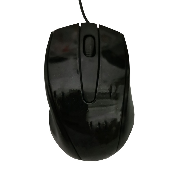 Mouse cu fir elSales ELS-278 , 3 butoane , lungime cablu 1.5 m , universal , negru