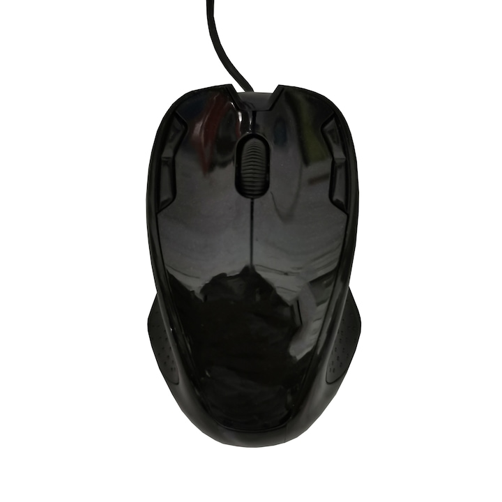 Mouse cu fir elSales ELS-051, 3 butoane, lungime cablu 1.5 m, universal, negru