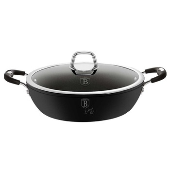 Oala cu capac 28 cm Berlinger Haus, Black Professional Line, BH-6125, Negru Oala cu capac 28 cm Berlinger Haus, Black Professional Line, BH-6125, Negru