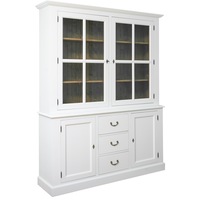 bufet szel-mob cu 2 usi 3 sertare cu sine  2 usi sticla culoare exterior alb murdar culoare interior natural dublu color 100 lemn masiv 179x47x245 cm imagen 30_0_
0