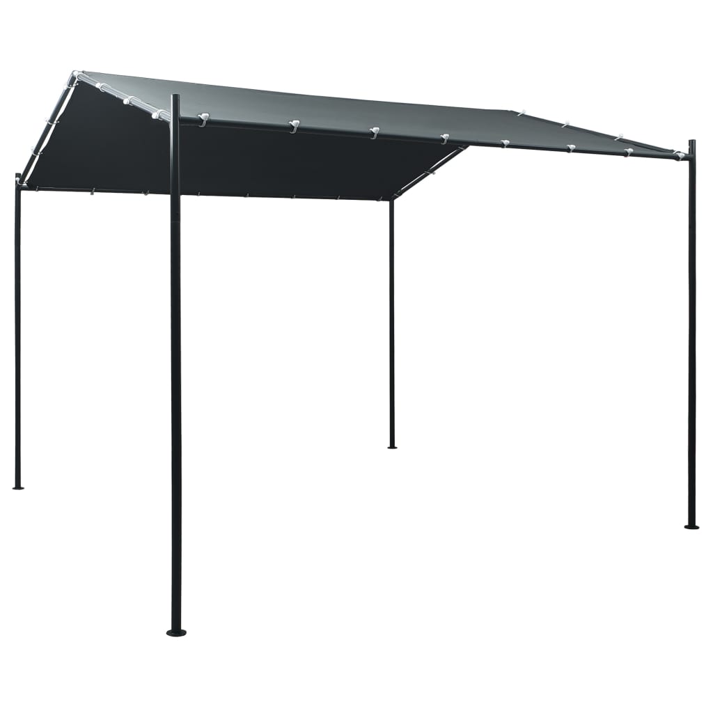 Pavilion cort cu copertina vidaXL, Tesatura, 300 x 300 cm, Antracit