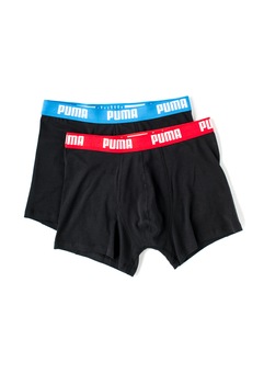 Puma, Set de boxeri negri – 2 perechi 521015001-505, Negru, S Puma, Set de boxeri negri – 2 perechi 521015001-505, Negru, S