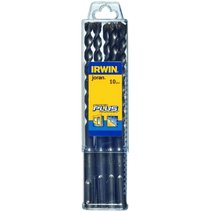 Set 10 bucati burghie pentru beton marca Irwin SPEEDHAMMER™ PLUS DRILL BITS de 5.0x100x160 mm