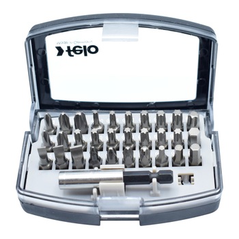 Set 30 biti drept-ph-pz-tx prindere 6,3 mm, lungime 25 mm cu adaptor 58 mm Felo Set 30 biti drept-ph-pz-tx prindere 6,3 mm, lungime 25 mm cu adaptor 58 mm Felo