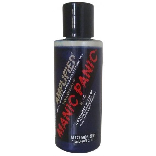 Vopsea directa semipermanenta albastra Manic Panic Amplified Albastru After Midnight 118ml