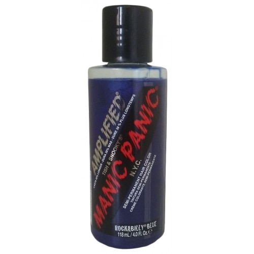 Vopsea directa semipermanenta albastra Manic Panic Amplified Albastru Rockabilly Blue 118ml