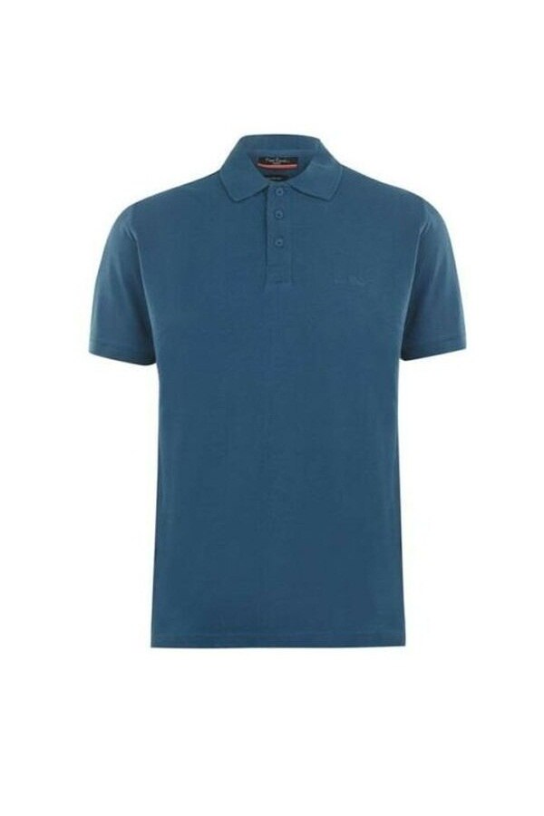 Tricou polo barbati, Pierre Cardin Plain Polo, Bumbac, Verde inchis, Verde inchis