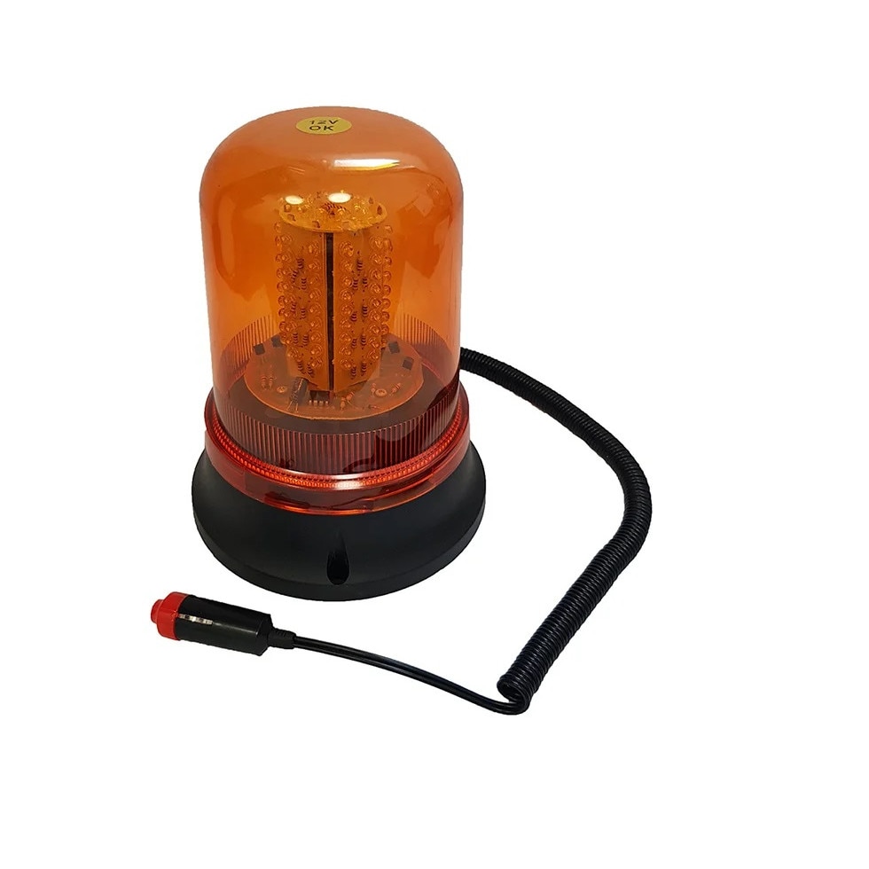 Girofar LED 24V cu talpa magnetica si alimentare la bricheta