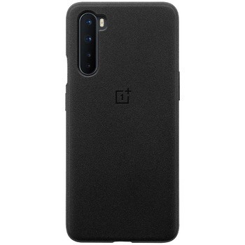 Husa de protectie Sandstone Bumper pentru OnePlus Nord, Sandstone Black Husa de protectie Sandstone Bumper pentru OnePlus Nord, Sandstone Black