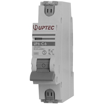 Intrerupator automat monopolar UP-6 UPTEC 6A curba C, Comtec Intrerupator automat monopolar UP-6 UPTEC 6A curba C, Comtec