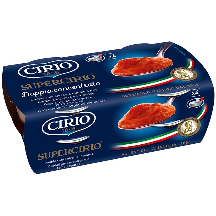 Concentarat de rosii 4x70g Cirio, 280g