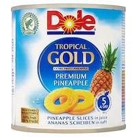 Felii de ananas in suc tropical gold Dole, 432g