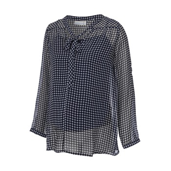 Bluza cu buline gravide, Jojo Maman Bebe,bleumarin/alb,marime M Bluza cu buline gravide, Jojo Maman Bebe,bleumarin/alb,marime M