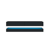 comoda tv cu led 140 cm negru lucios mdf  led rgb cu telecomanda imagen 2_0_
0