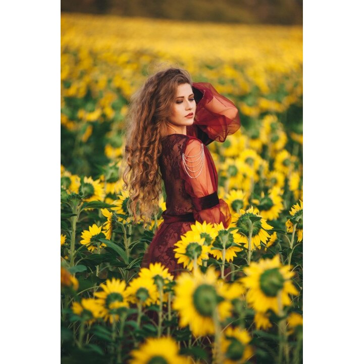 Tablou canvas 90x50 cm, model Portret fata 17