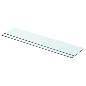 Set de 2 rafturi de sticla, vidaXL, 70 x 17 cm, Transparent Set de 2 rafturi de sticla, vidaXL, 70 x 17 cm, Transparent